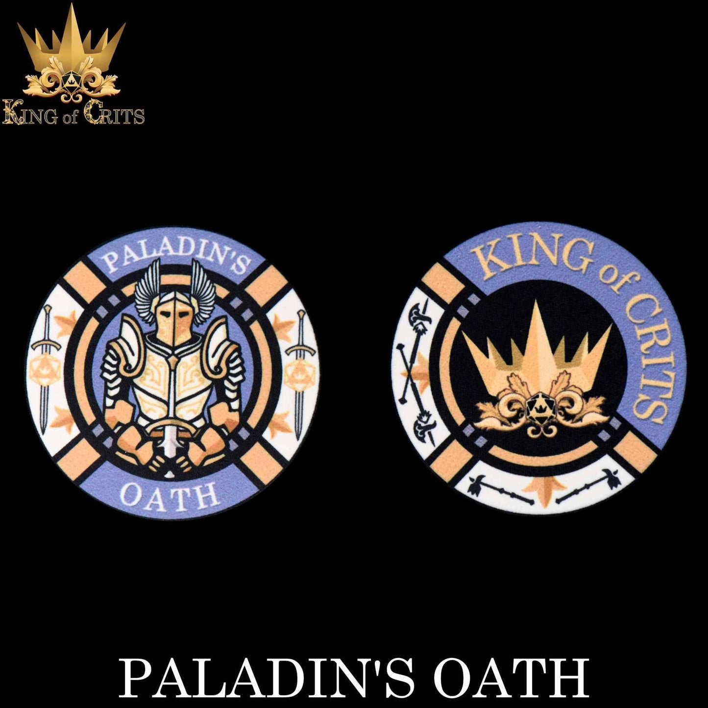 "PALADIN'S OATH" - RESIN DICE SET - KING OF CRITS ORIGINAL