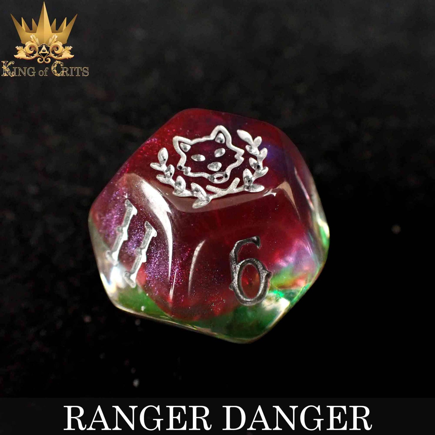 "RANGER DANGER" - HUNTER DICE SET - CING OF CRITS ORIGINAL