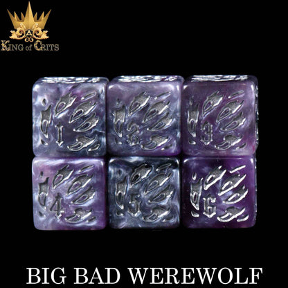 "BIG BAD WEREWOLF" - RESIN DICE SET - KING OF CRITS ORIGINAL