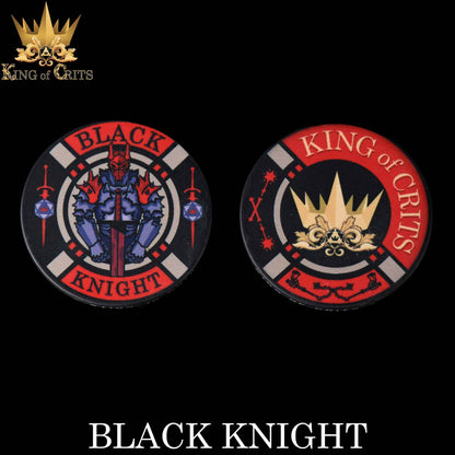 "BLACK KNIGHT" - ARMS AND ARMOR RESIN DICE SET - KING OF CRITS ORIGINAL