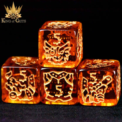 "ANCIENT ARTIFICER" - GEAR DICE SET - KING OF CRITS ORIGINAL