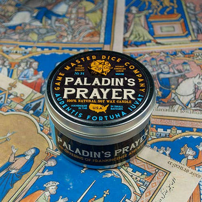"PALADIN'S PRAYER" - FRAGRANCE GAMING CANDLE - FRANKINCENSE AND BERGAMOT
