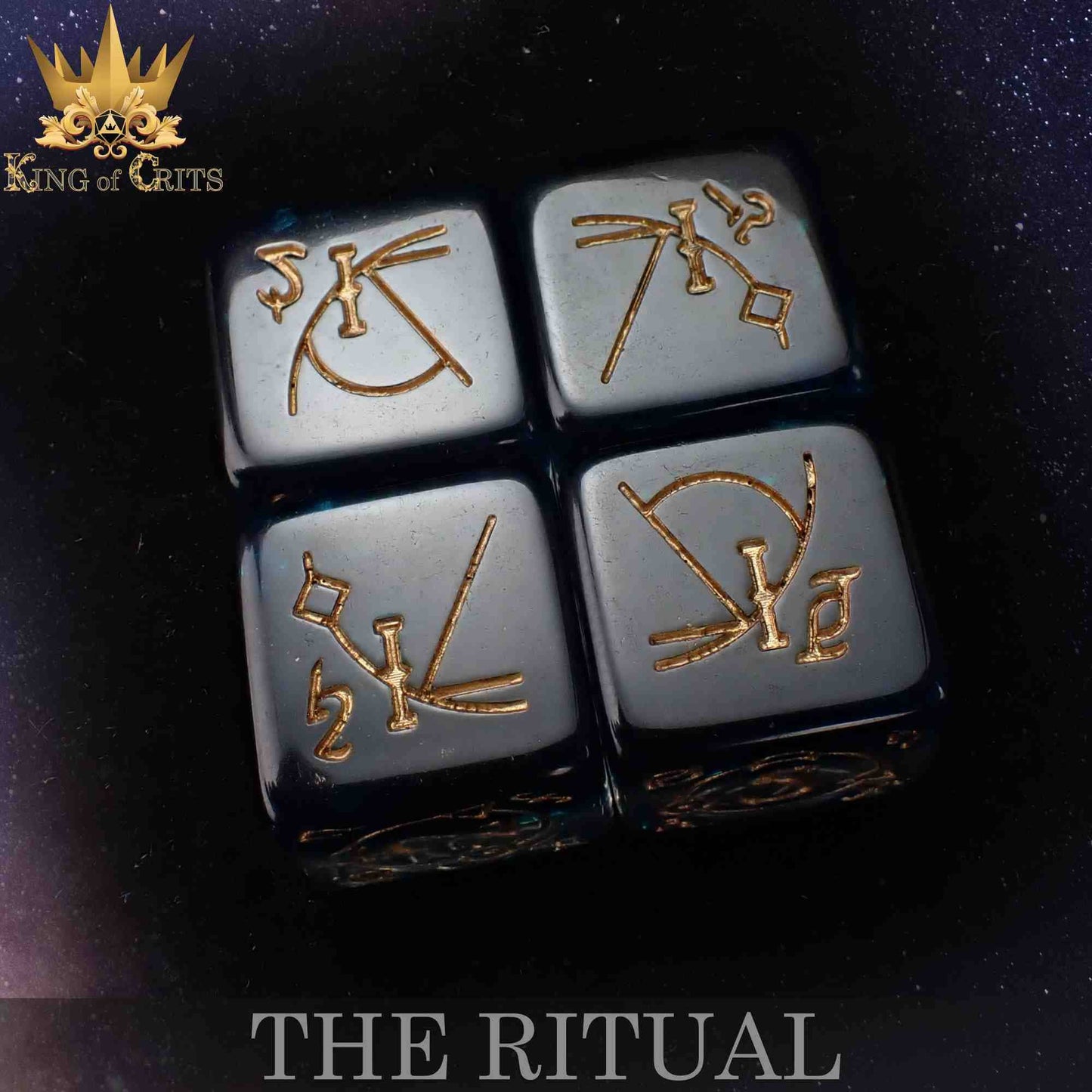 "THE RITUAL" - RESIN DICE SET - KING OF CRITS ORIGINAL