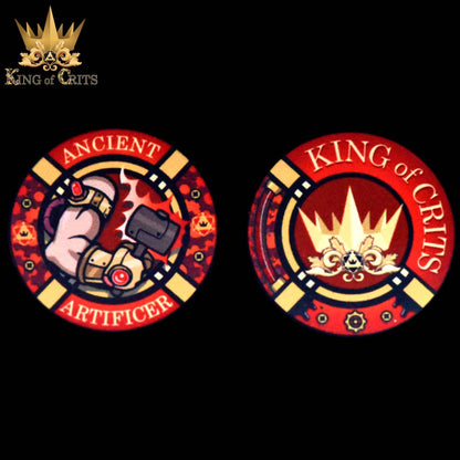 "ANCIENT ARTIFICER" - GEAR DICE SET - KING OF CRITS ORIGINAL