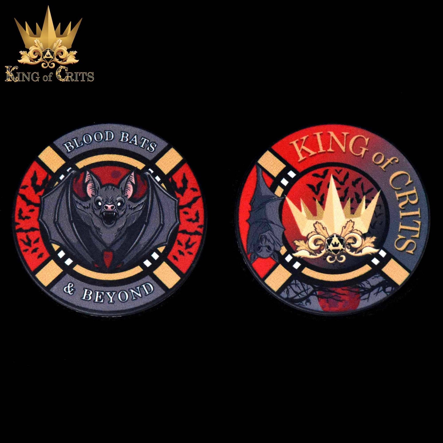 "BLOOD BATS & BEYOND" - RESIN DICE SET - KING OF CRIT ORIGINALS