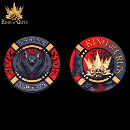 "BLOOD BATS & BEYOND" - RESIN DICE SET - KING OF CRIT ORIGINALS