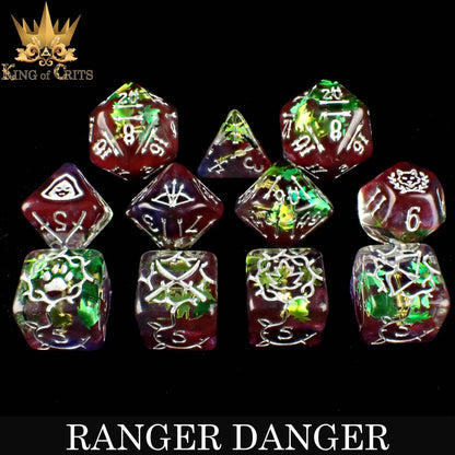 "RANGER DANGER" - HUNTER DICE SET - CING OF CRITS ORIGINAL