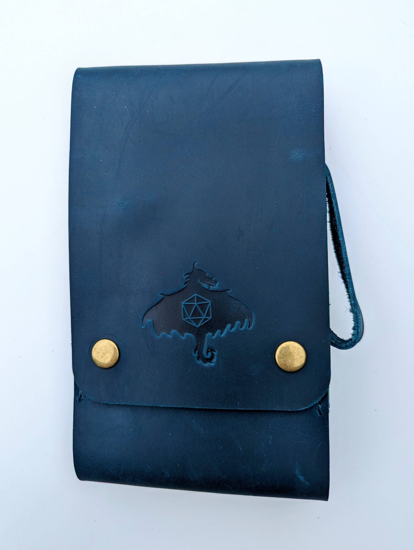 HÜTER DER RELIKTE - WÜRFELTASCHE - LEDER - MIT GLASBEHÄLTERN