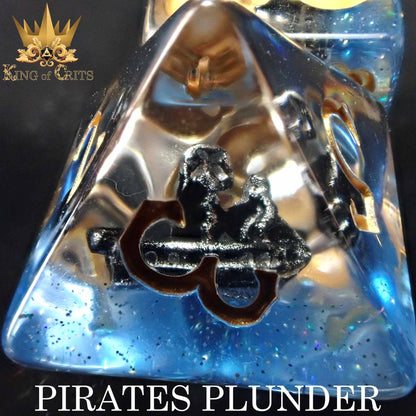 "PIRATE'S PLUNDER" - SWASHBUCKLER DICE SET - KING OF CRITS ORIGINAL