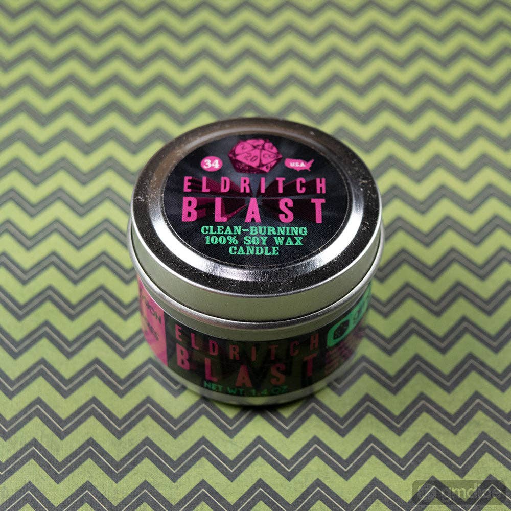 "ELDRITCH BLAST" - SCENTED GAMING CANDLE - CRANBERRY & PINE