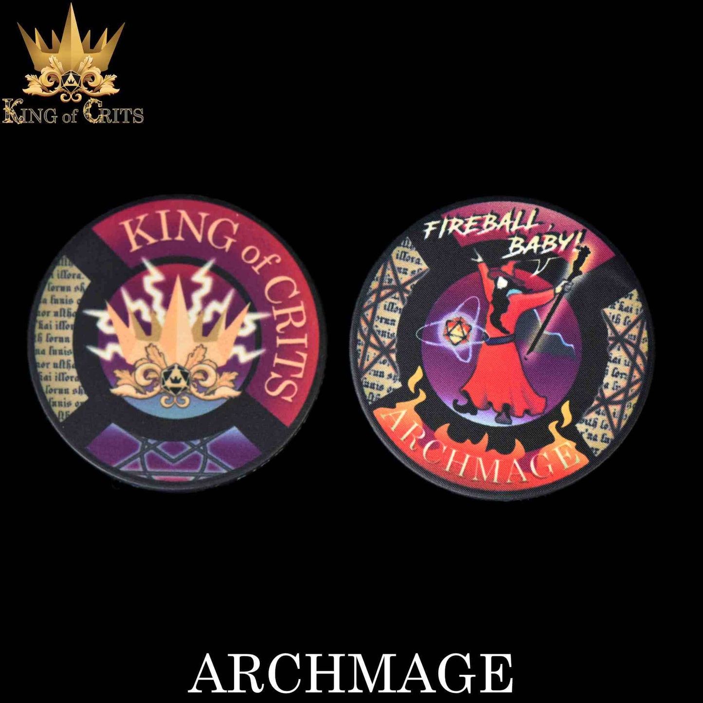 "ARCHMAGE" - MAGICAL DICE SET - KING OF CRITS ORIGINAL