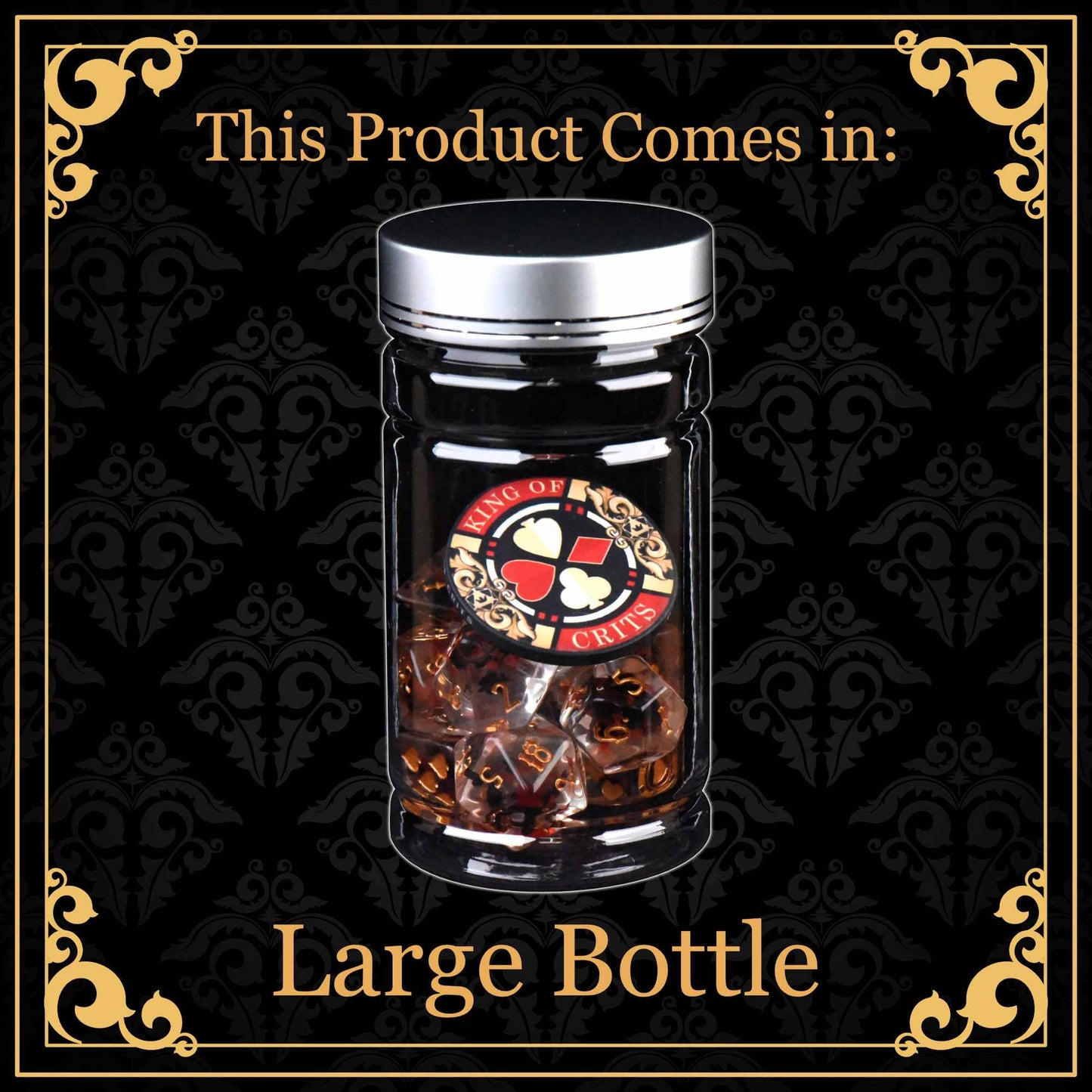 "BIG BAD WEREWOLF" - RESIN DICE SET - KING OF CRITS ORIGINAL