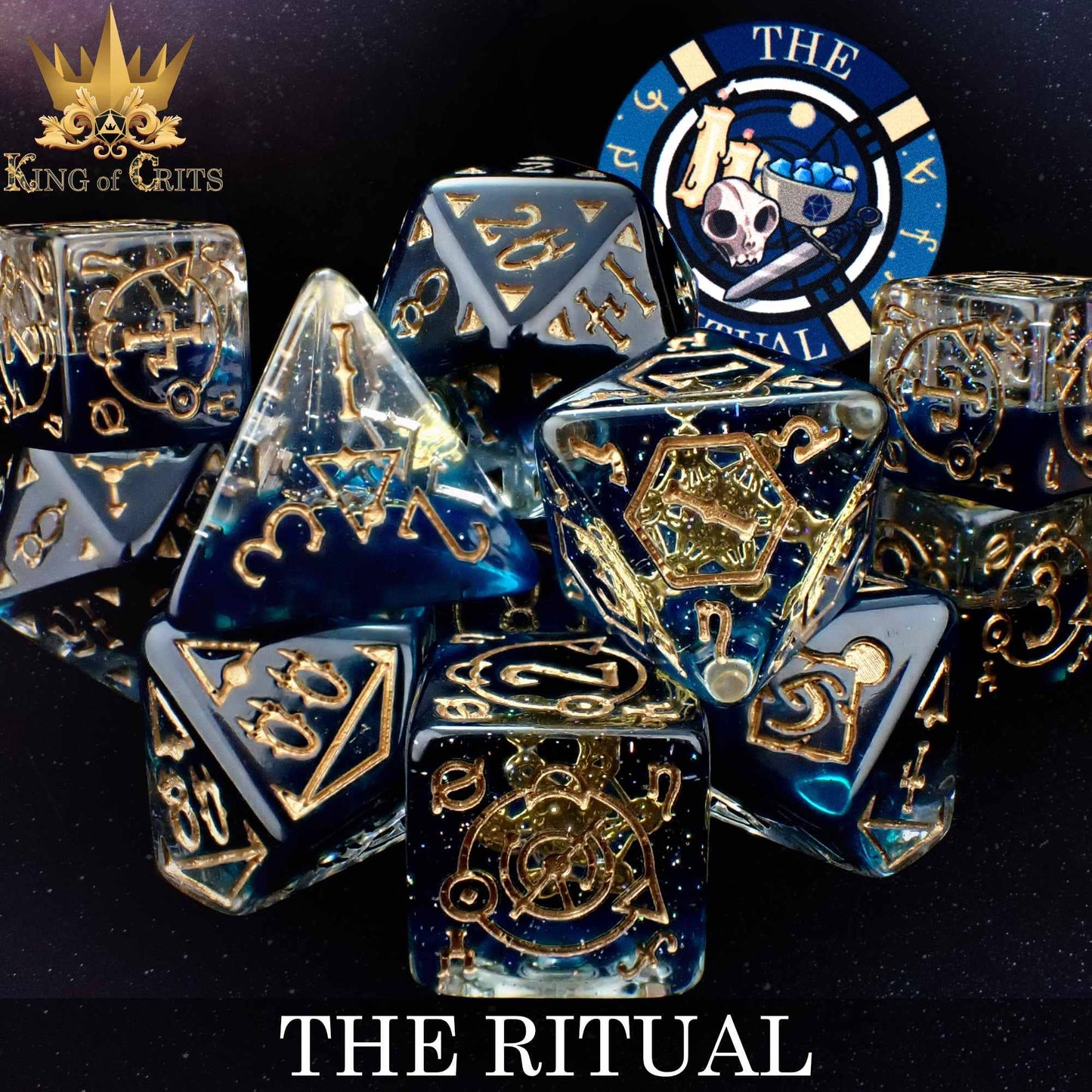 "THE RITUAL" - RESIN DICE SET - KING OF CRITS ORIGINAL