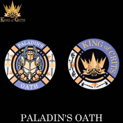 "PALADIN'S OATH" - RESIN DICE SET - KING OF CRITS ORIGINAL