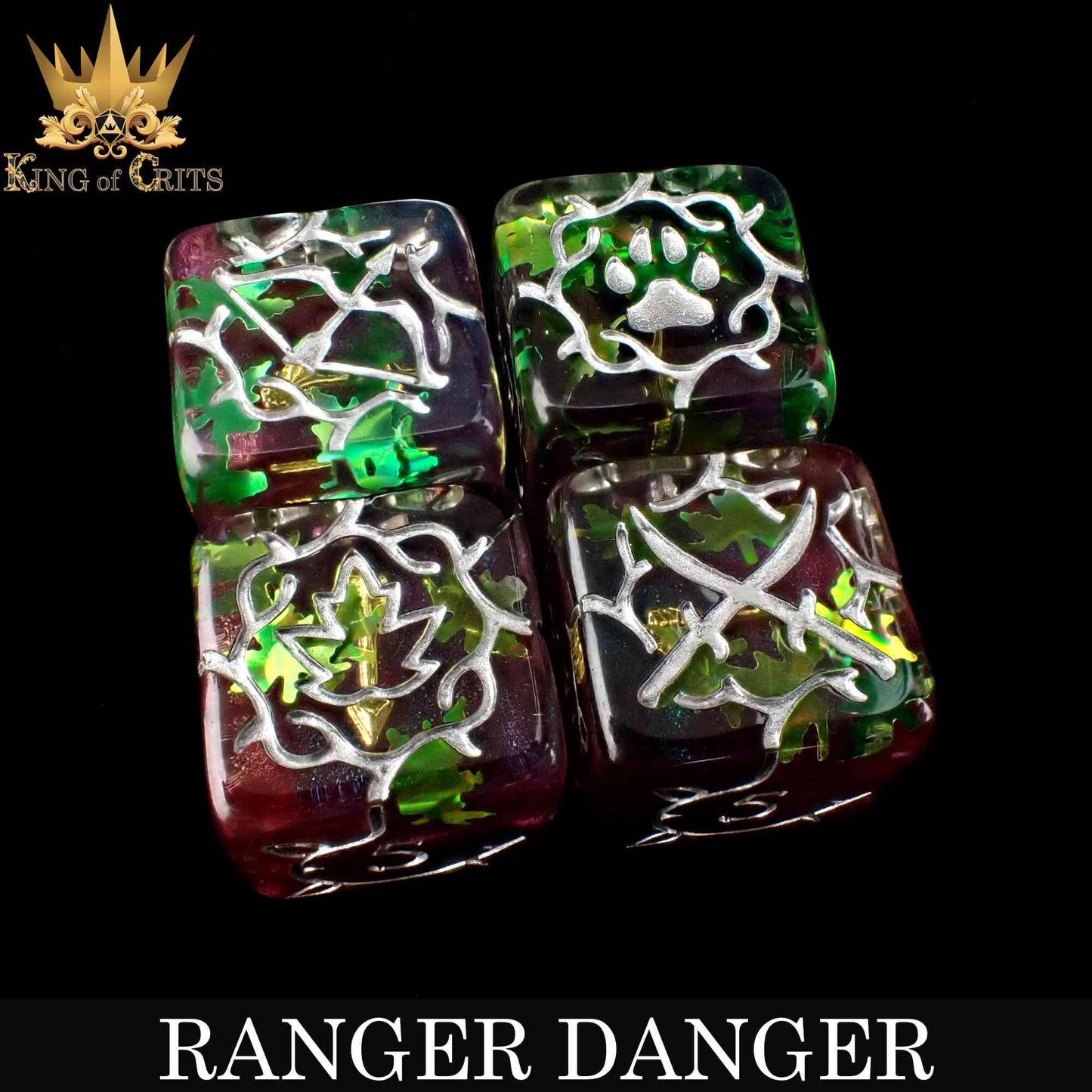 "RANGER DANGER" - HUNTER DICE SET - CING OF CRITS ORIGINAL