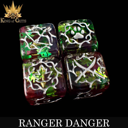 "RANGER DANGER" - HUNTER DICE SET - CING OF CRITS ORIGINAL