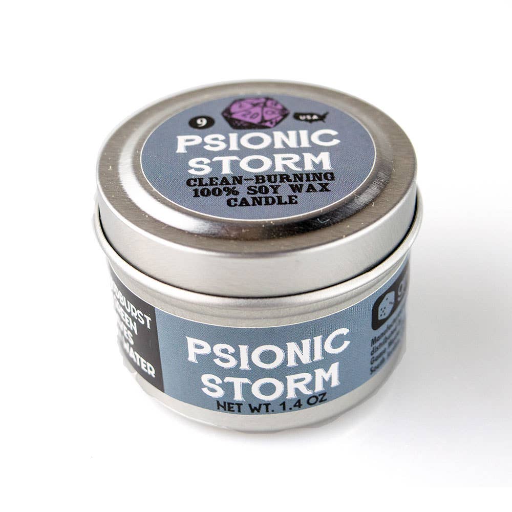 "PSIONIC STORM" - SCENTED CANDLE - EARTHY & FLORAL FRAGRANCE
