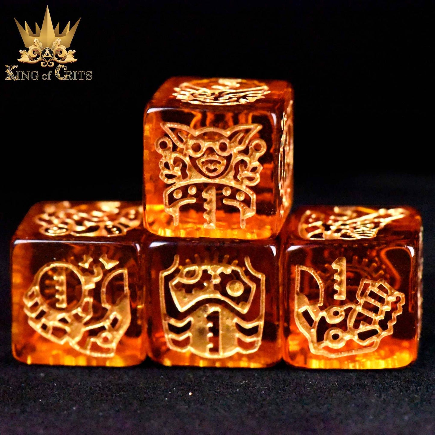 "ANCIENT ARTIFICER" - GEAR DICE SET - KING OF CRITS ORIGINAL