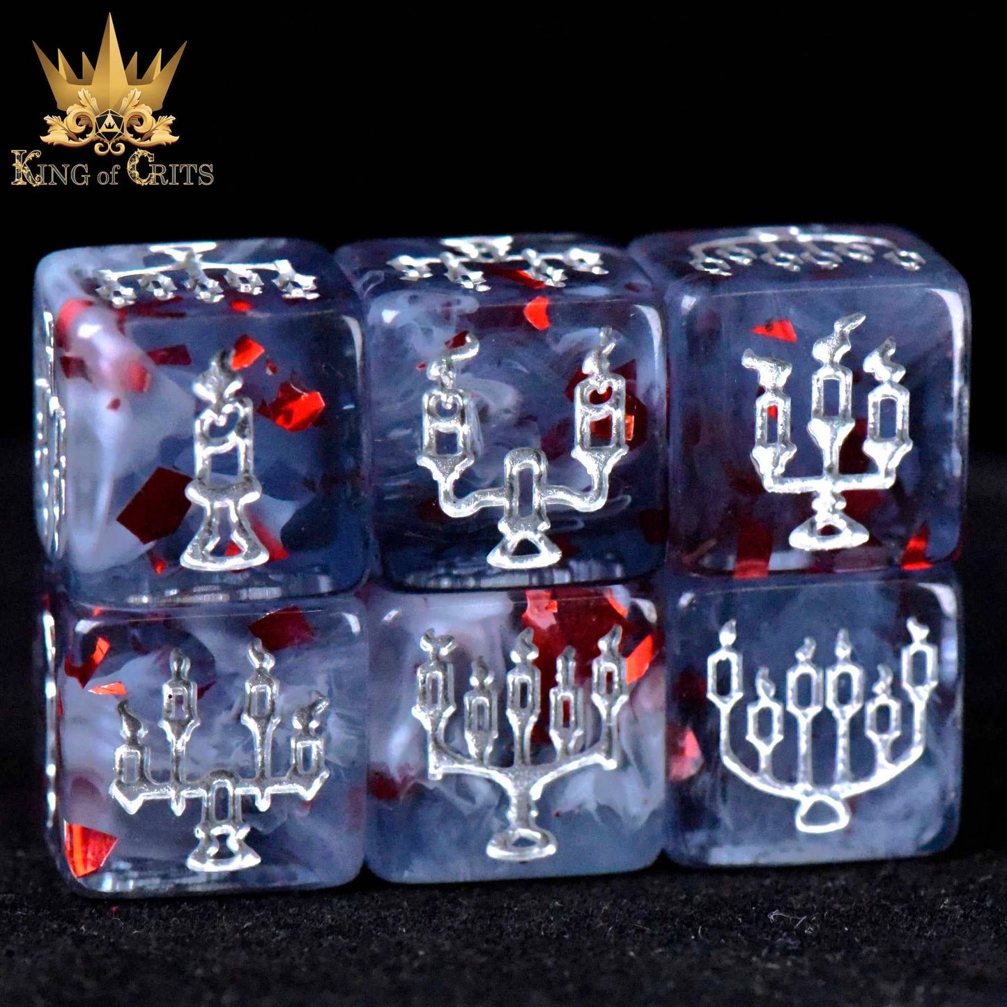 "VAMPIRIC BLOODLINE" - RESIN DICE SET - KING OF CRIT ORIGINAL