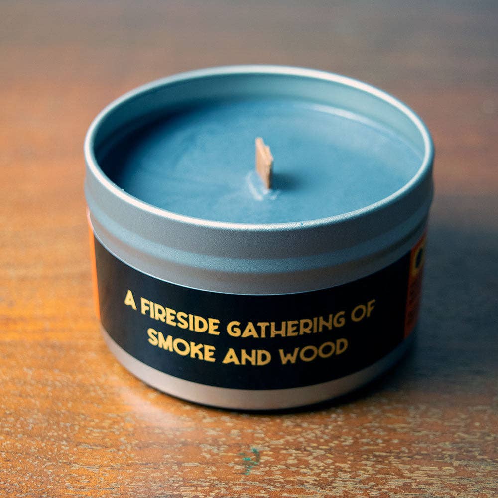 "CRACLING CAMPFIRE" - IMMERSIVE GAMING CANDLE - SAFFRON & WOOD