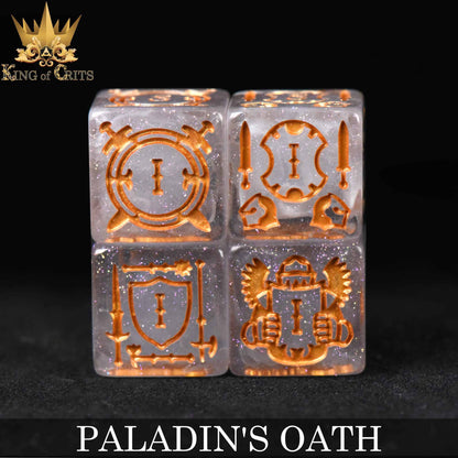 "PALADIN'S OATH" - RESIN DICE SET - KING OF CRITS ORIGINAL