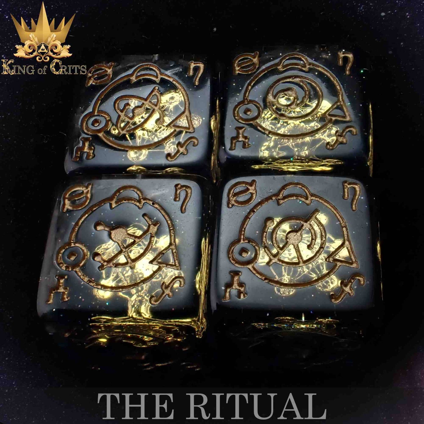 "THE RITUAL" - RESIN DICE SET - KING OF CRITS ORIGINAL