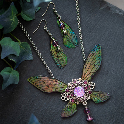 “FAIRYTALE” – FAIRYWINGS JEWELRY SET – ANTIQUE SILVER