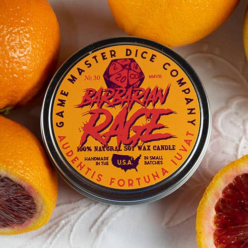 "BARBARIAN RAGE" - IMMERSIVE SCENTED CANDLE - CEDAR & BERGAMOT