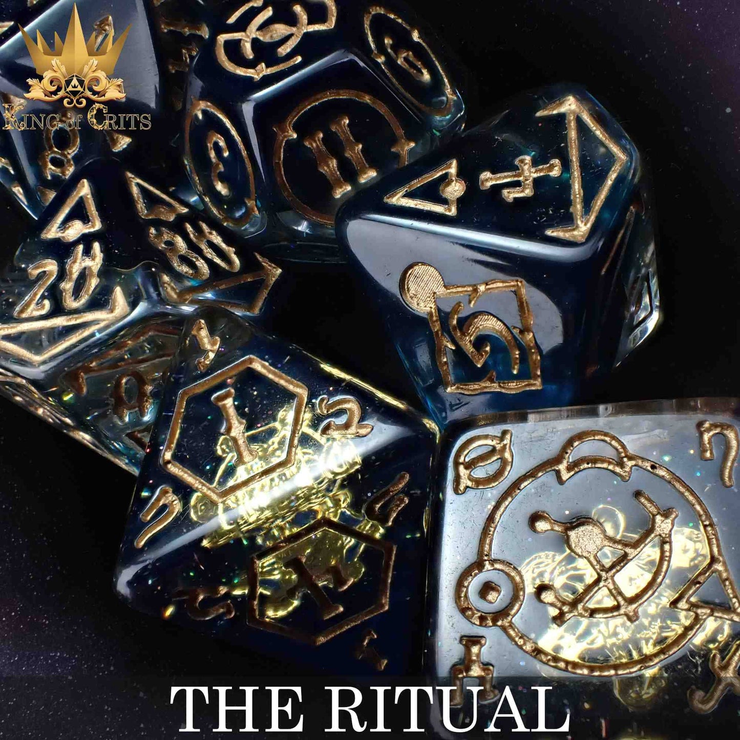 "THE RITUAL" - RESIN DICE SET - KING OF CRITS ORIGINAL