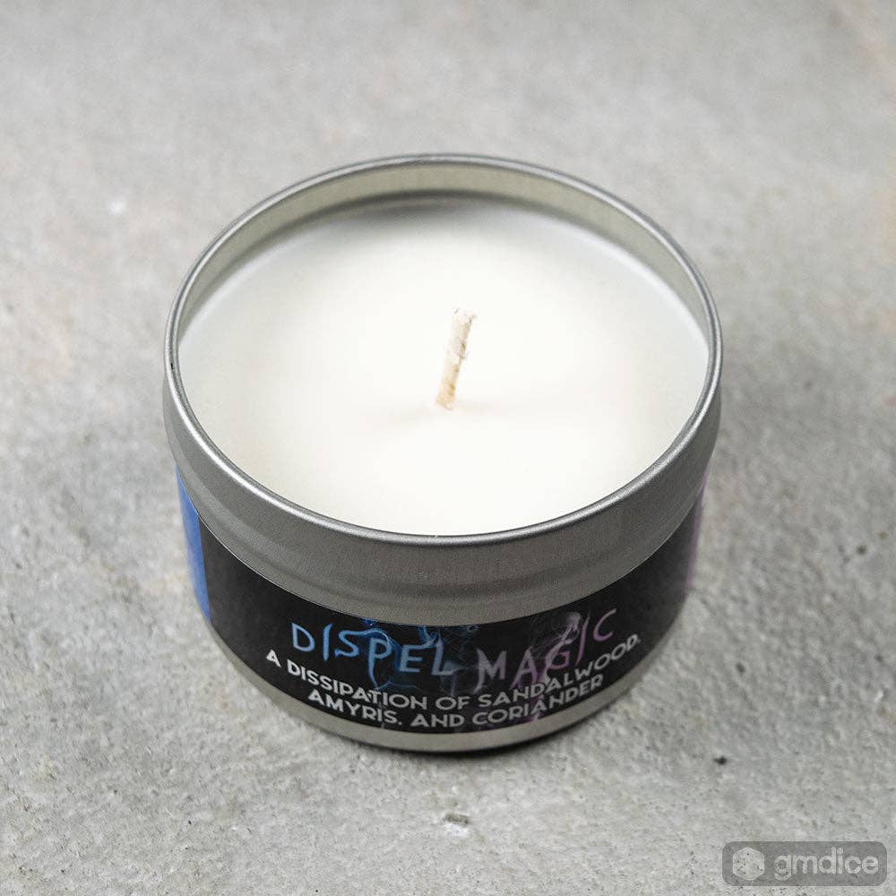 "DISPEL MAGIC" - IMMERSIVE GAMING CANDLE - MILD & EARTHY FRAGRANCE