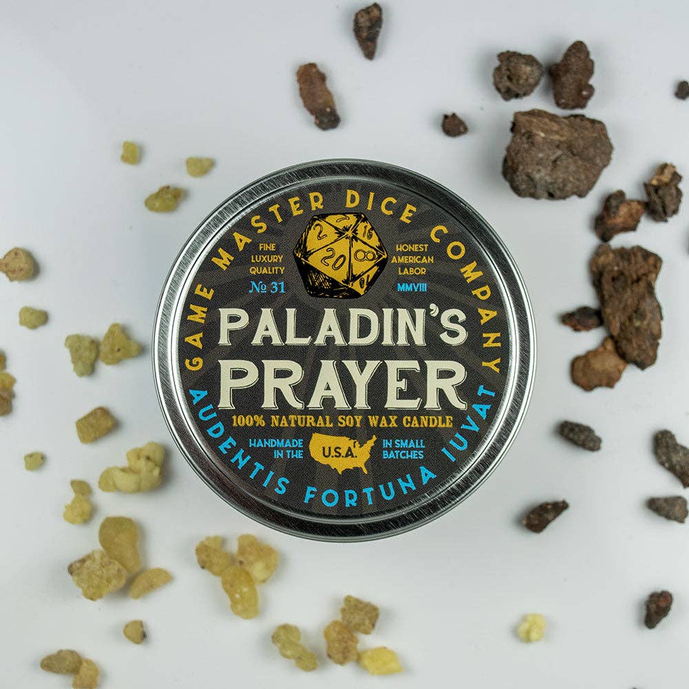 "PALADIN'S PRAYER" - FRAGRANCE GAMING CANDLE - FRANKINCENSE AND BERGAMOT