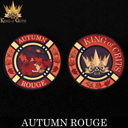 "AUTUMN ROUGE" - FALL RESIN DICE SET - KING OF CRITS ORIGINAL