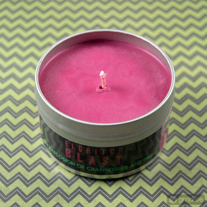 "ELDRITCH BLAST" - SCENTED GAMING CANDLE - CRANBERRY & PINE
