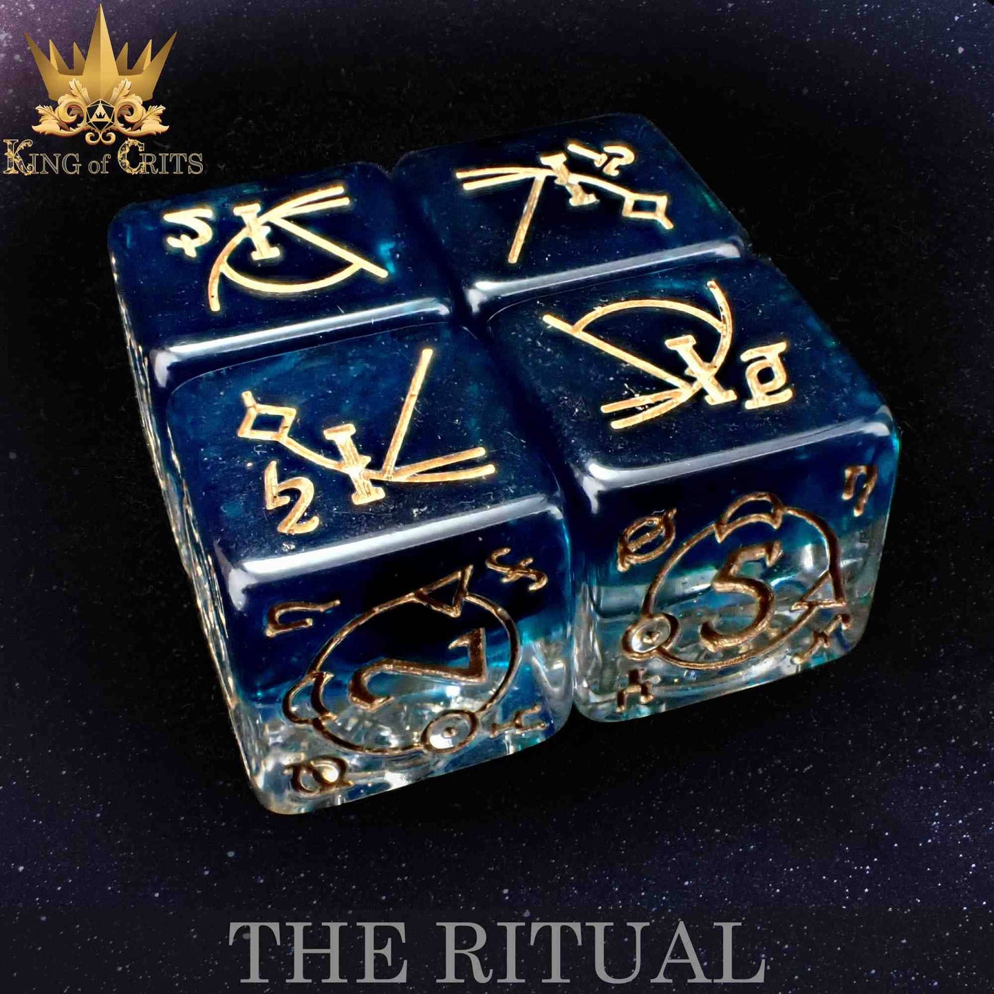 "THE RITUAL" - RESIN DICE SET - KING OF CRITS ORIGINAL