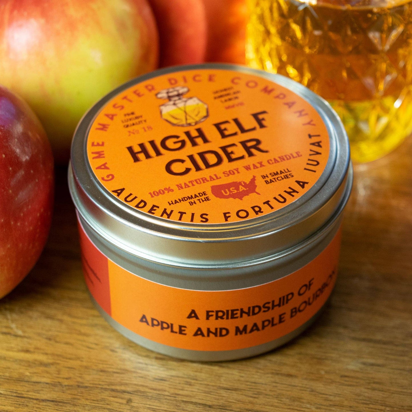 "HIGH ELF CIDER" - FRAGRANCE CANDLE - APPLE & MAPLE BURBON