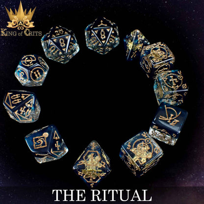 "THE RITUAL" - RESIN DICE SET - KING OF CRITS ORIGINAL