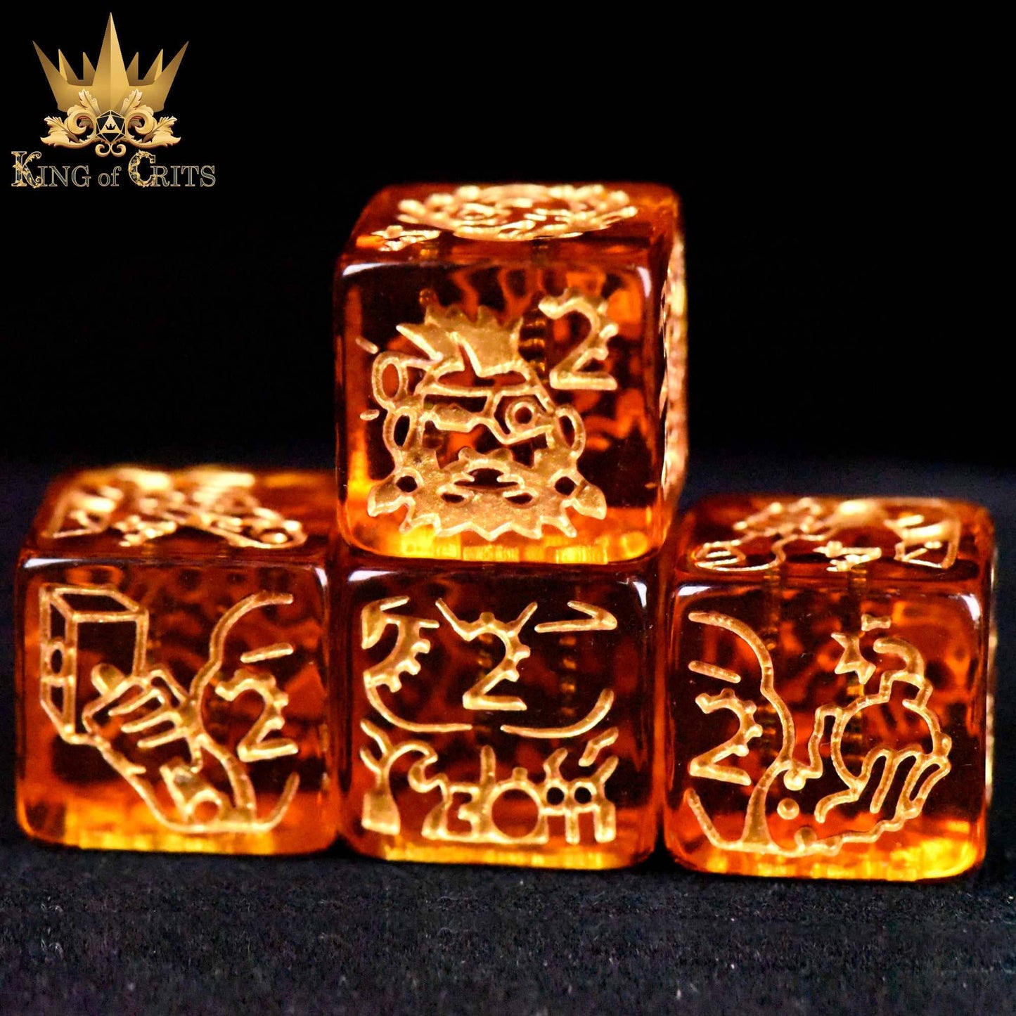 "ANCIENT ARTIFICER" - GEAR DICE SET - KING OF CRITS ORIGINAL