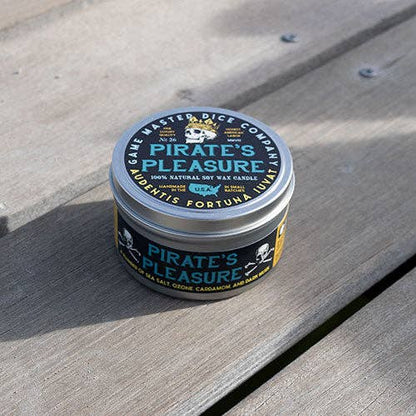 "PIRATE'S PLEASURE" - SCENTED GAMING CANDLE - CITRUS & SEA SALT