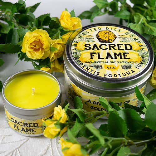 "SACRED FLAME" - FRAGANCE GAMING CANDLE - YELLOW ROSE