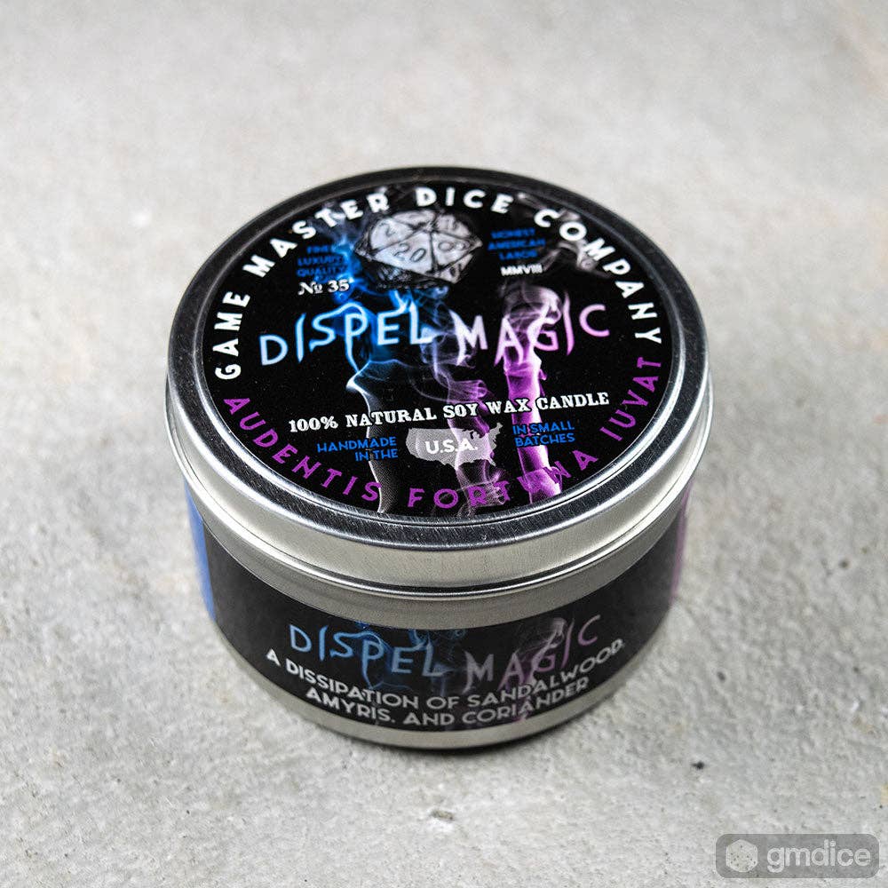 "DISPEL MAGIC" - IMMERSIVE GAMING CANDLE - MILD & EARTHY FRAGRANCE
