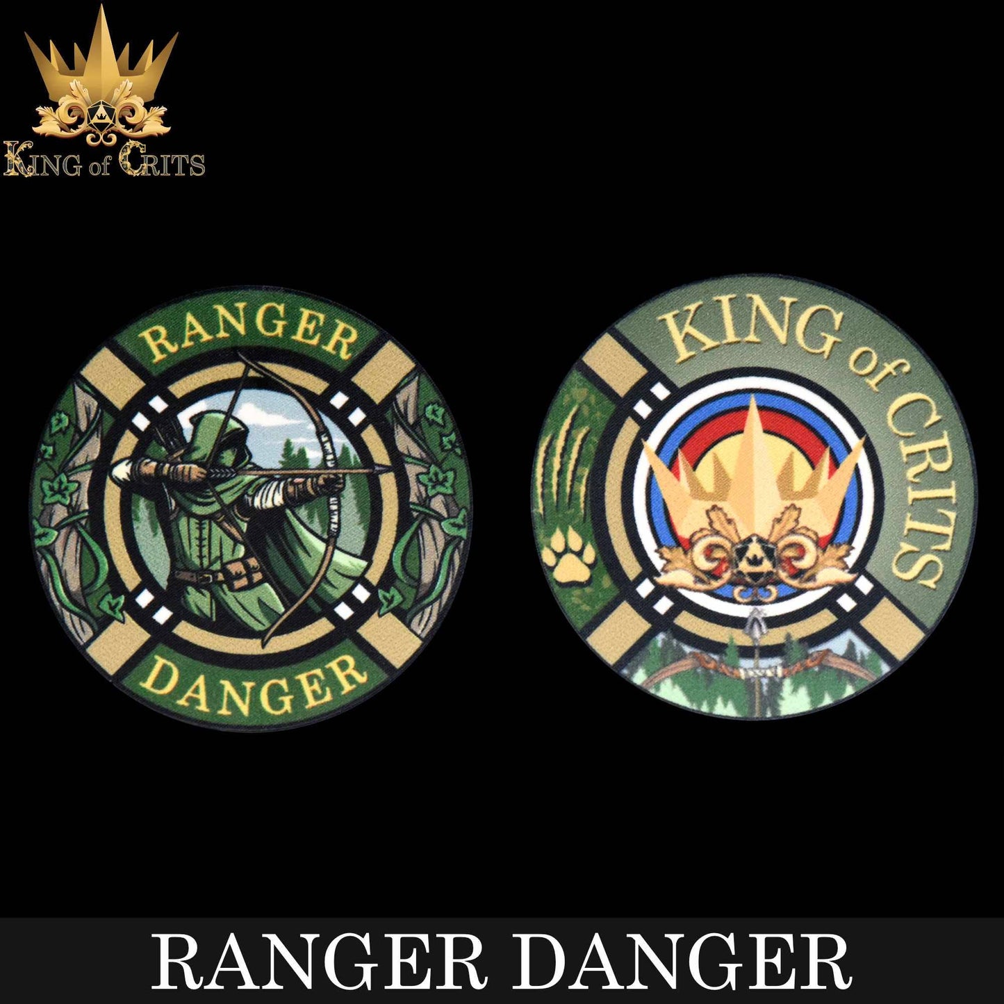 "RANGER DANGER" - HUNTER DICE SET - CING OF CRITS ORIGINAL