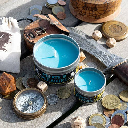 "PIRATE'S PLEASURE" - SCENTED GAMING CANDLE - CITRUS & SEA SALT