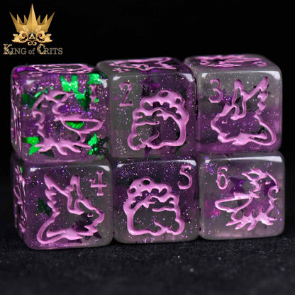 "FAIRY FLIGHT" - BUTTERFLY RESIN DICE SET - KING OF CRITS ORIGINAL