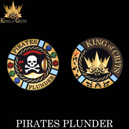 "PIRATE'S PLUNDER" - SWASHBUCKLER DICE SET - KING OF CRITS ORIGINAL