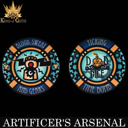 "ARTEFICER'S ARSENAL" - RESIN DICE - KING OF CRITS ORIGINAL