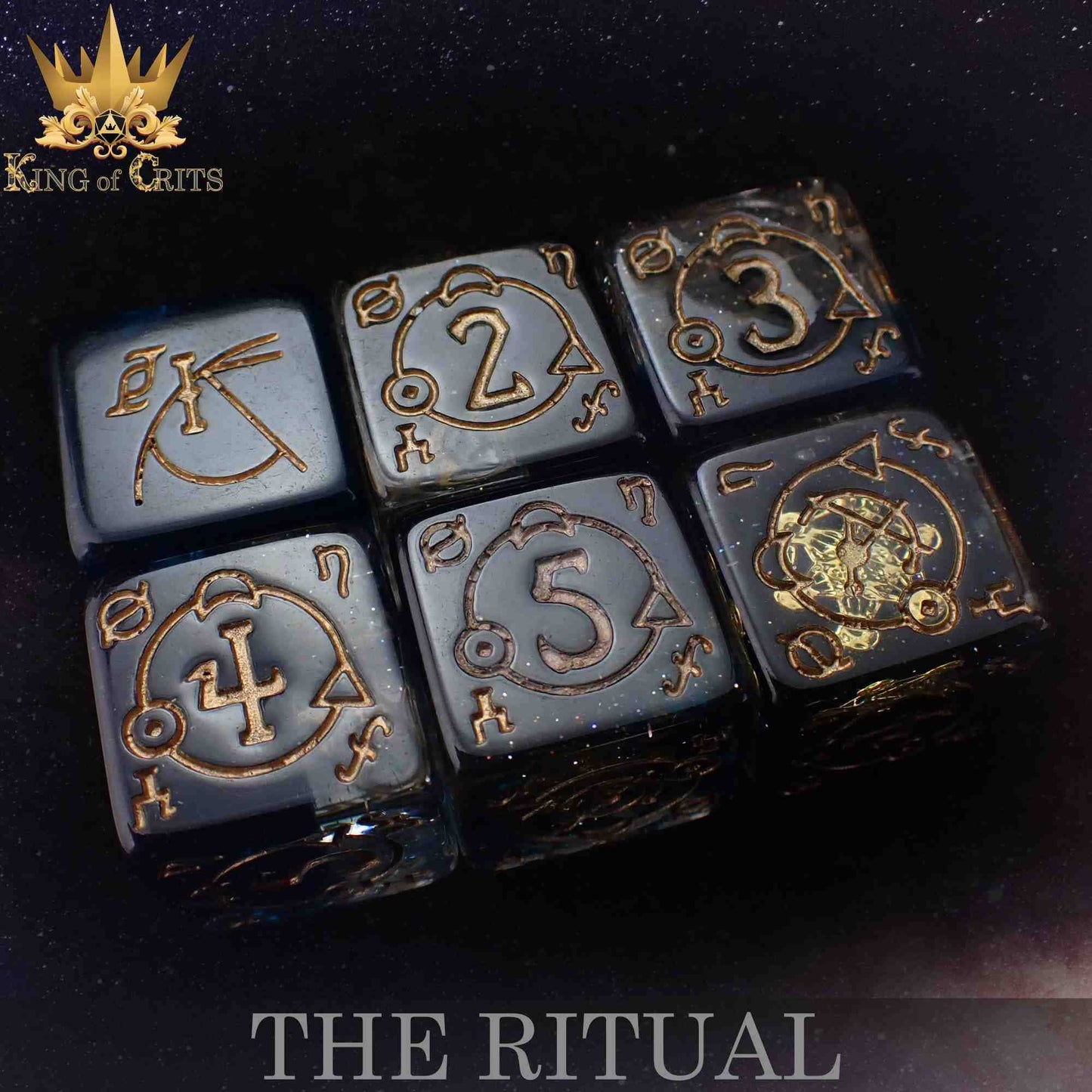 "THE RITUAL" - RESIN DICE SET - KING OF CRITS ORIGINAL